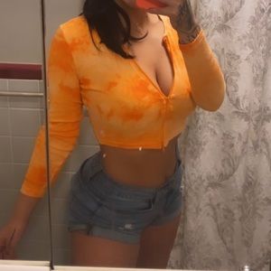 Orange Crop Top